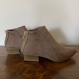 Zip Up Booties - Worn once!!